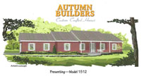 Front elevation of Autumn Builders Plan 1512
