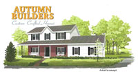 Front elevation of Autumn Builders Plan 1962
