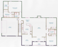 Floor plan for Autumn Builders Plan 2184