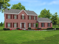 Front elevation of Autumn Builders Plan 2240