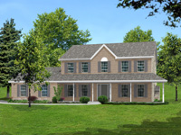 Front elevation of Autumn Builders Plan 2330