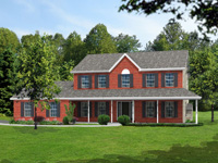 Front elevation of Autumn Builders Plan 2410