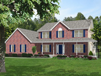 Front elevation of Autumn Builders Plan 2807